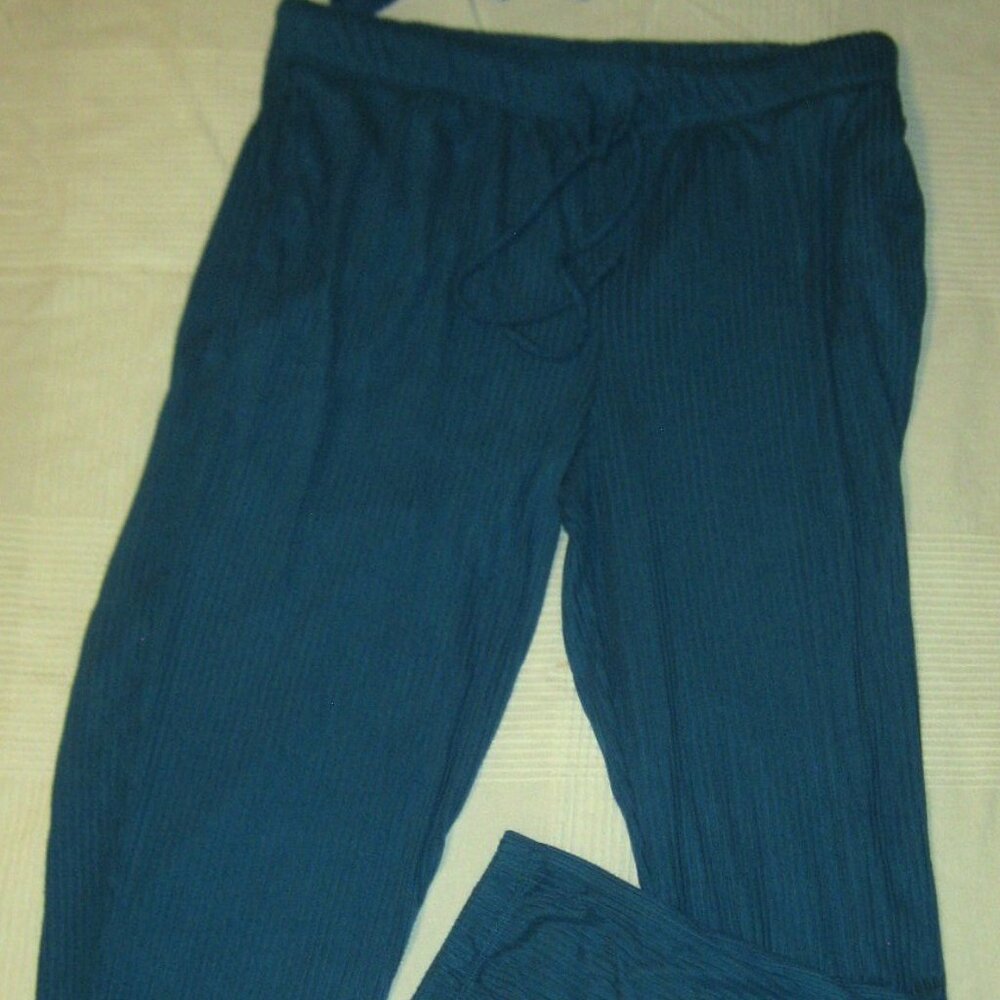 Cudl Duds 3-Piece Lounge Set NWT Soft Knit Pajama Cardigan Tank Top Pants LARGE - Picture 4 of 7